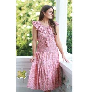 Anna Cate Penelope Floral Tier Maxi Dress Cotton Small Tuckernuck